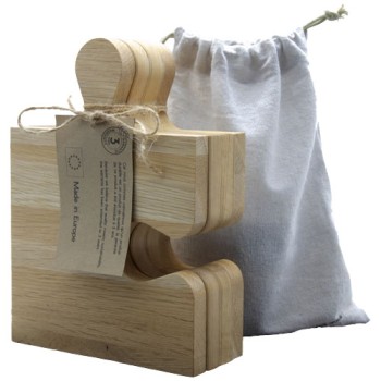 Tagliere in rovere con design puzzle SCX.design K05 - Gadget.it - 