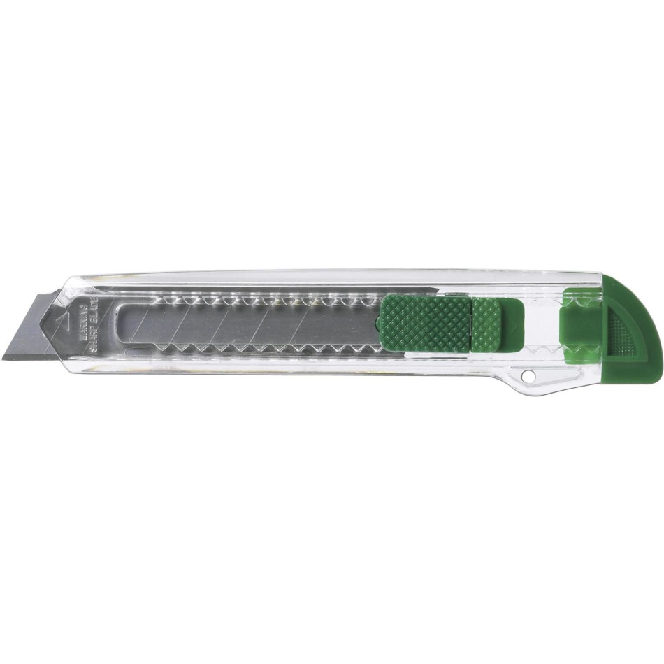 Cutter in ABS trasparente con arresto di sicurezza - Khia - Gadget.it - 