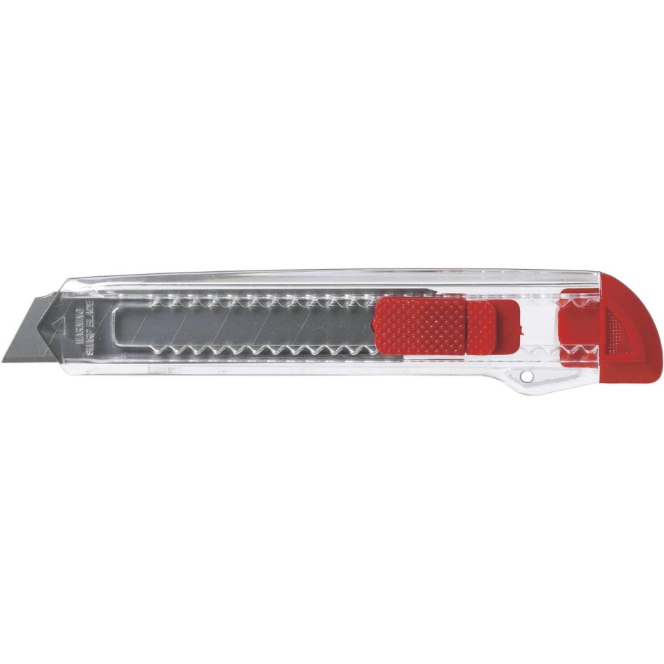 Cutter in ABS trasparente con arresto di sicurezza - Khia - Gadget.it - 