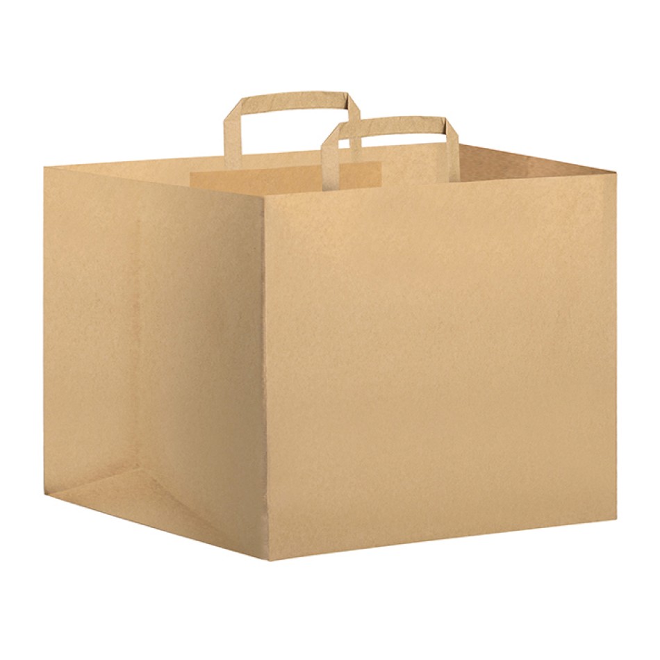 Borsa in carta riciclata 32x22x33 cm - TAKE AWAY - Gadget.it - 