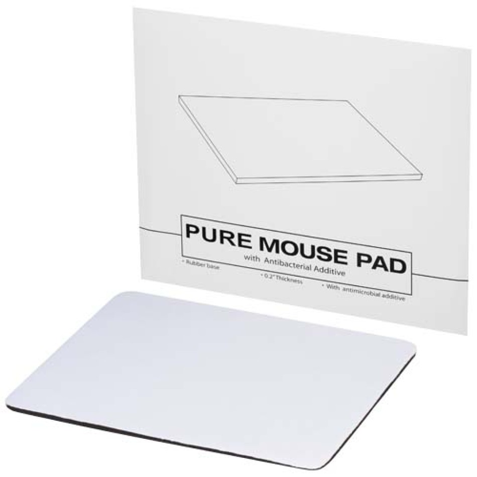 Tappetino per mouse con additivo antibatterico Pure - Gadget.it - 