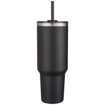 Tazza con isolamento sottovuoto in rame a doppia parete certificata RCS con cannuccia da 1200 ml Sydney - Gadget.it - 