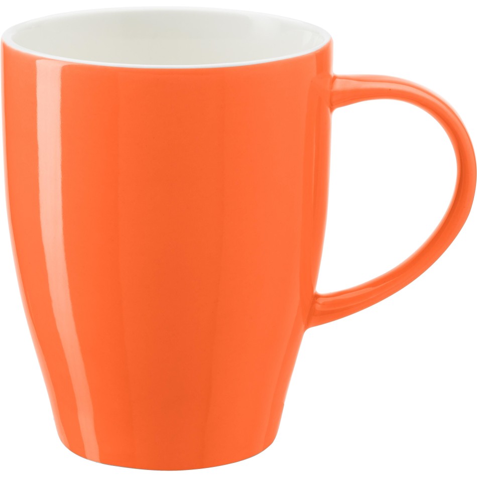 Tazza in porcellana bicolore 350 ml con confezione regalo - Paula - Gadget.it - 