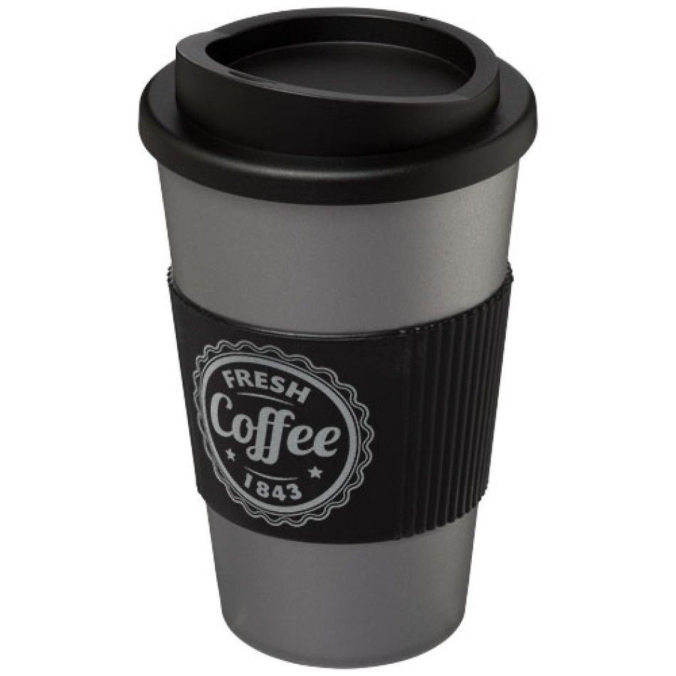 Tazza termica Americano® da 350 ml con grip - Gadget.it - 