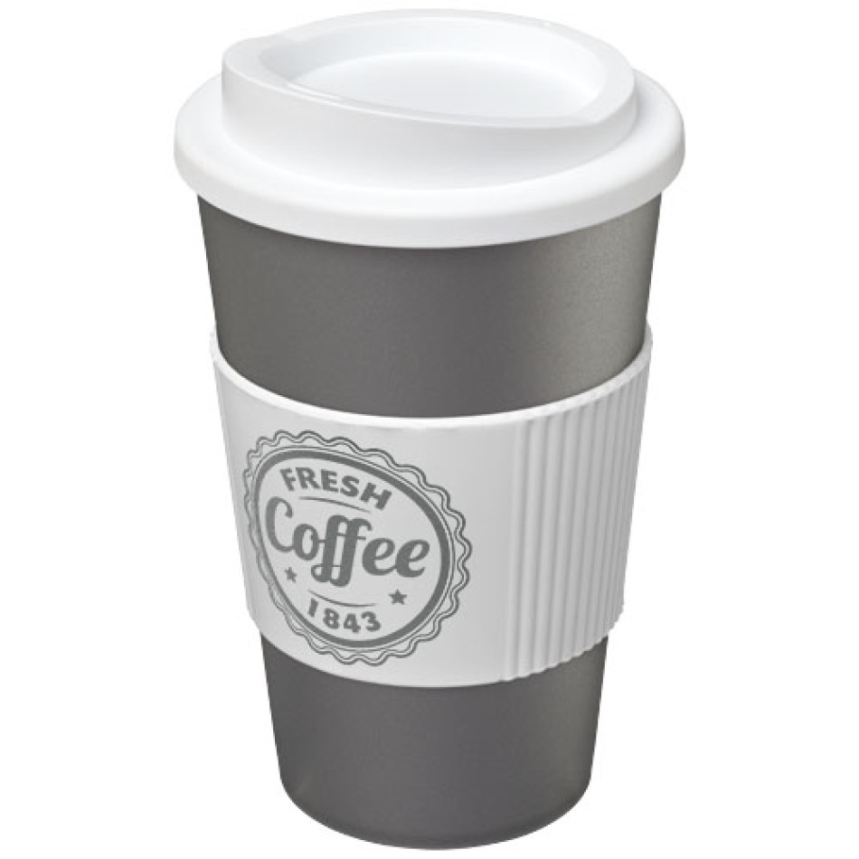 Tazza termica Americano® da 350 ml con grip - Gadget.it - 