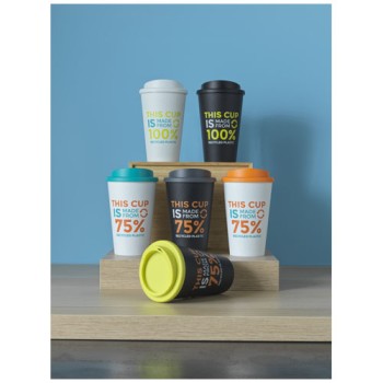Tazza termica Americano® Eco da 350 ml in plastica riciclata - Gadget.it - 