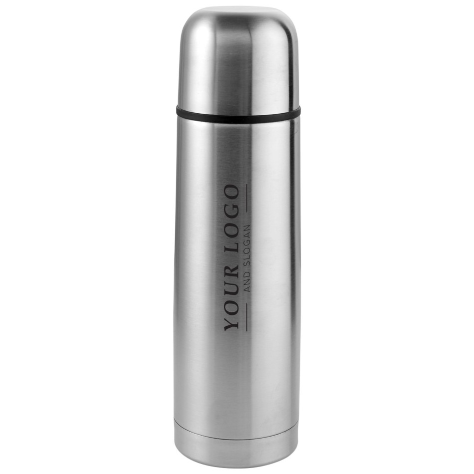 Thermos in acciaio inox con custodia, capacità 750 ml Alexandros - Gadget.it - 