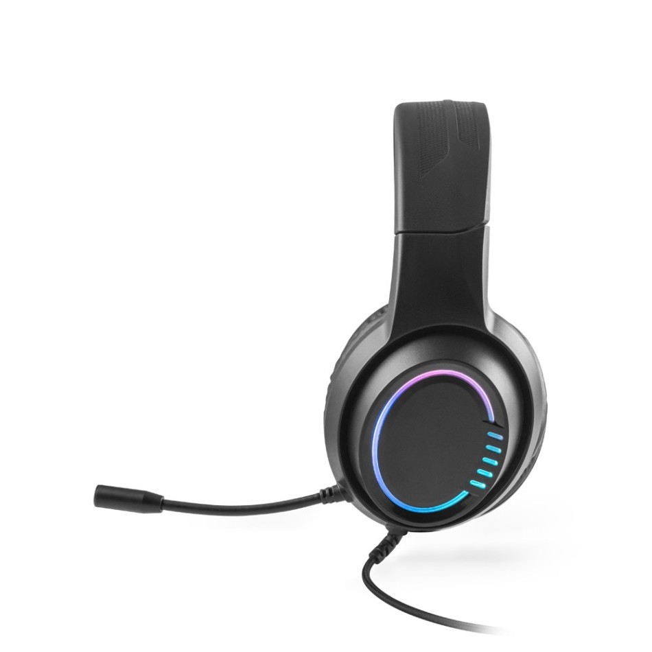 Thorne Headset RGB. Cuffie da gioco in ABS con cavo da 2 m, microfono e luci LED RGB - Gadget.it - 