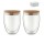 Set di 2 bicchieri in vetro da 350ml - TIRANA SET 