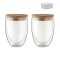 Set di 2 bicchieri in vetro da 350ml - TIRANA SET 