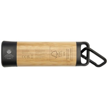 Torcia con moschettone in bambù/plastica riciclata RCS Kuma - Gadget.it - 