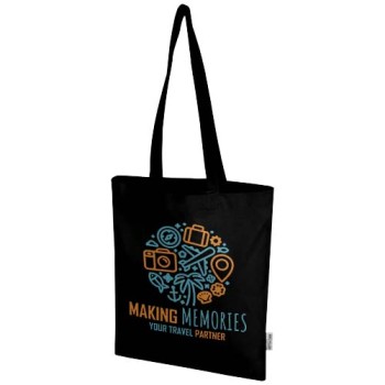 Tote bag in cotone riciclato 38x42 cm - MADRAS BLEND 7L - Gadget.it - 