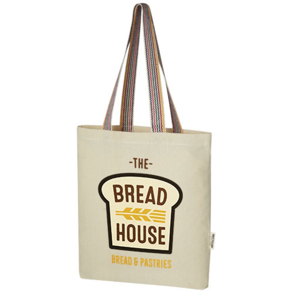 Tote bag in cotone riciclato 37x3x38 cm - RAINBOW 5L - Gadget.it - 