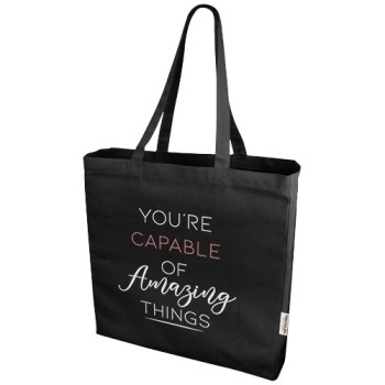 Tote bag in cotone riciclato 38x8x41 cm - ODESSA  - Gadget.it - 