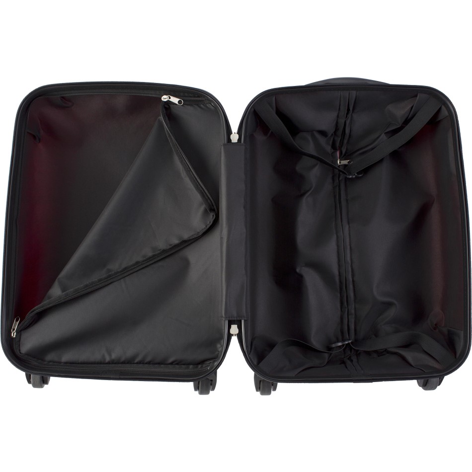 Trolley rigido in ABS e PC con 4 rotelle girevoli - Gadget.it - 