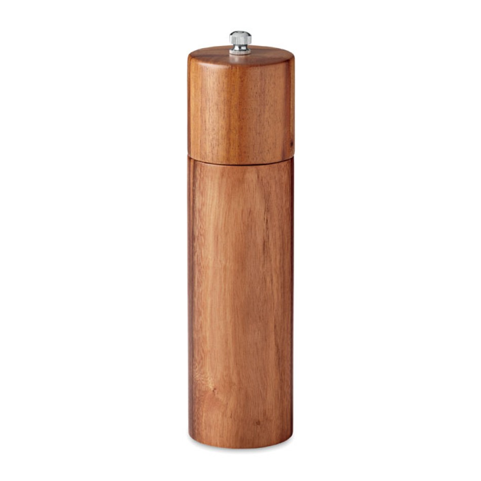 Macina sale e pepe personalizzato in legno di acacia - Gadget.it - 