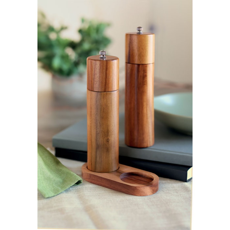 TUCCO SET - Macina sale e pepe in acacia - Gadget.it - 