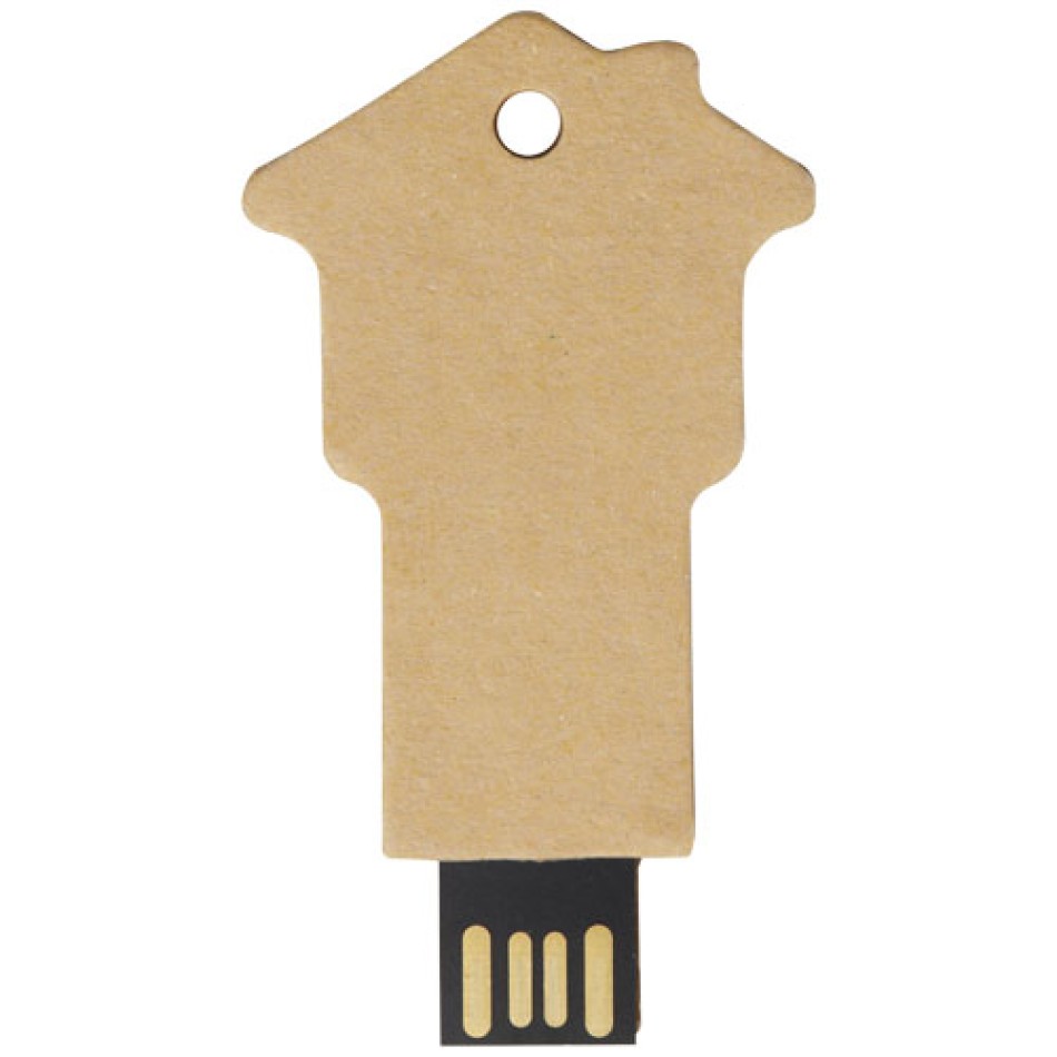 USB 2.0 in carta riciclata a forma di casa - Gadget.it - 