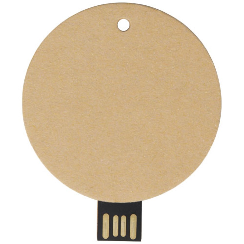 USB 2.0 in carta riciclata rotonda - Gadget.it - 