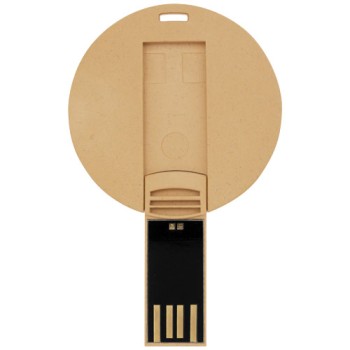 USB rotonda con scocca biodegradabile - Gadget.it - 