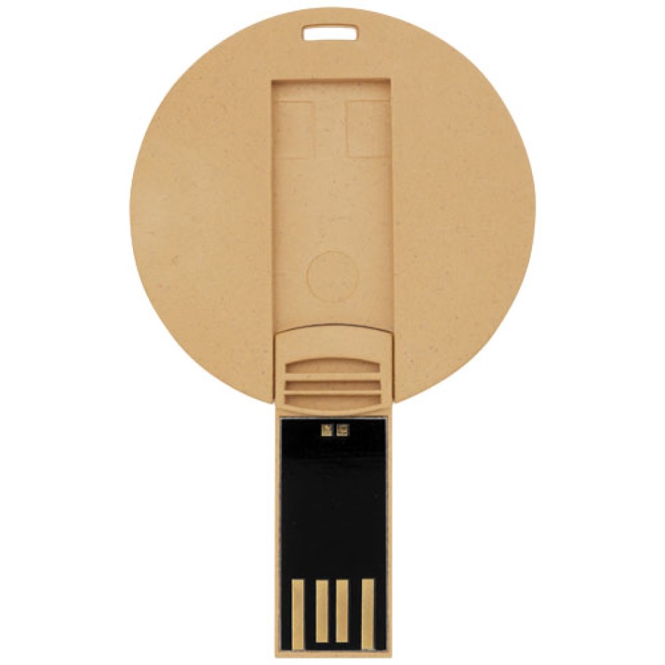 USB rotonda con scocca biodegradabile - Gadget.it - 