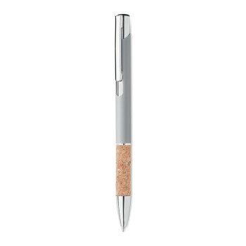 Penna in alluminio e sughero refill blu - VERIA - Gadget.it - 