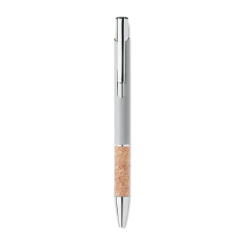 Penna in alluminio e sughero refill blu - VERIA - Gadget.it - 