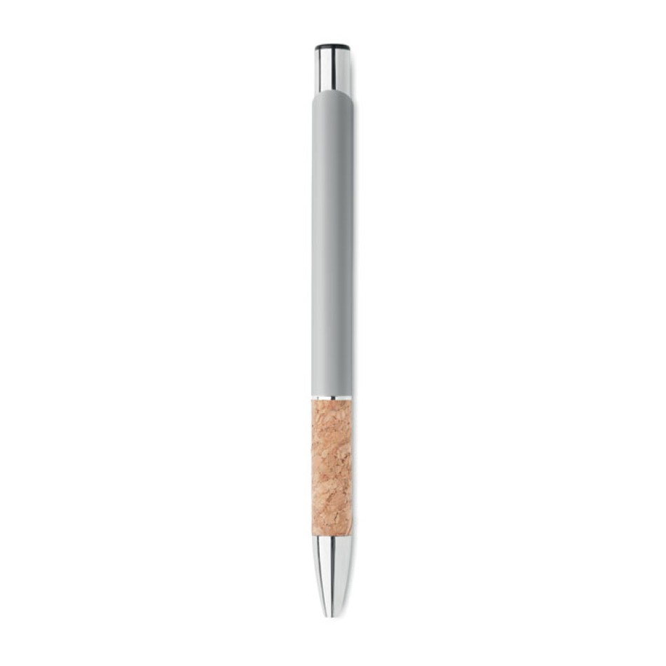 Penna in alluminio e sughero refill blu - VERIA - Gadget.it - 
