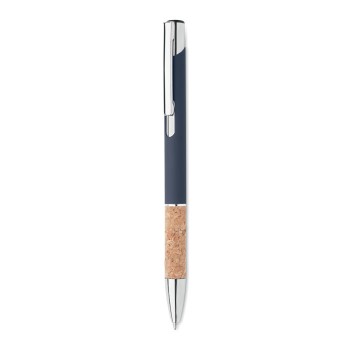Penna in alluminio e sughero refill blu - VERIA - Gadget.it - 