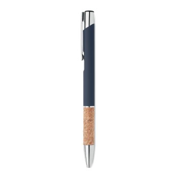 Penna in alluminio e sughero refill blu - VERIA - Gadget.it - 