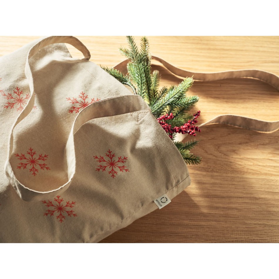 Shopper in cotone riciclato 38X42 cm - VIVEKA COLOUR - Gadget.it - 