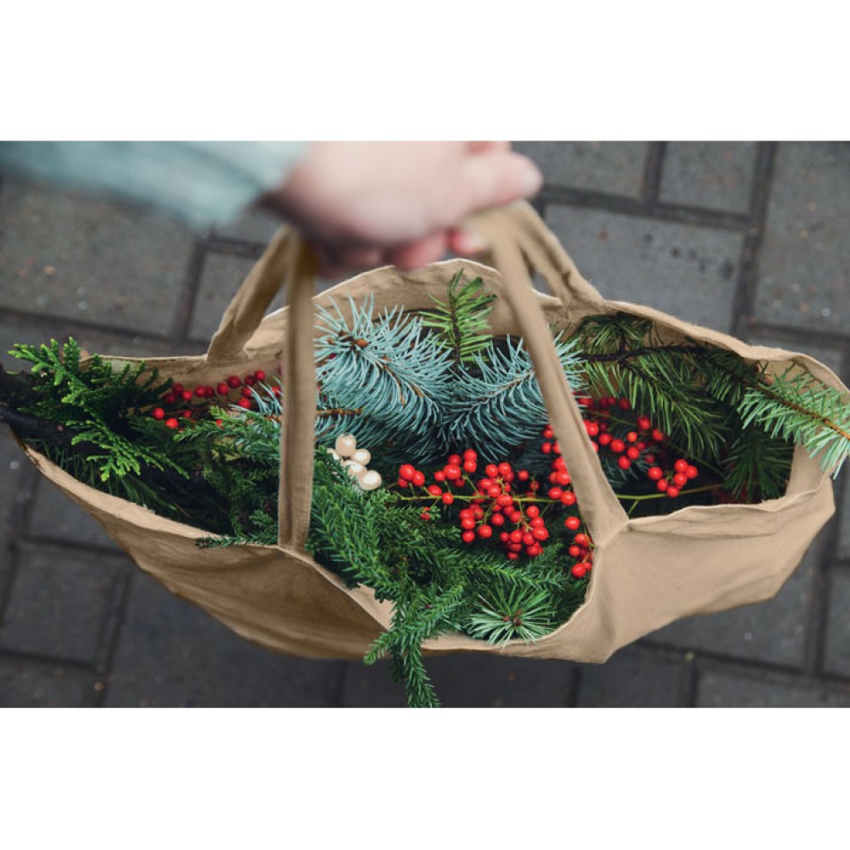 Shopper in cotone riciclato 38X42 cm - VIVEKA COLOUR - Gadget.it - 