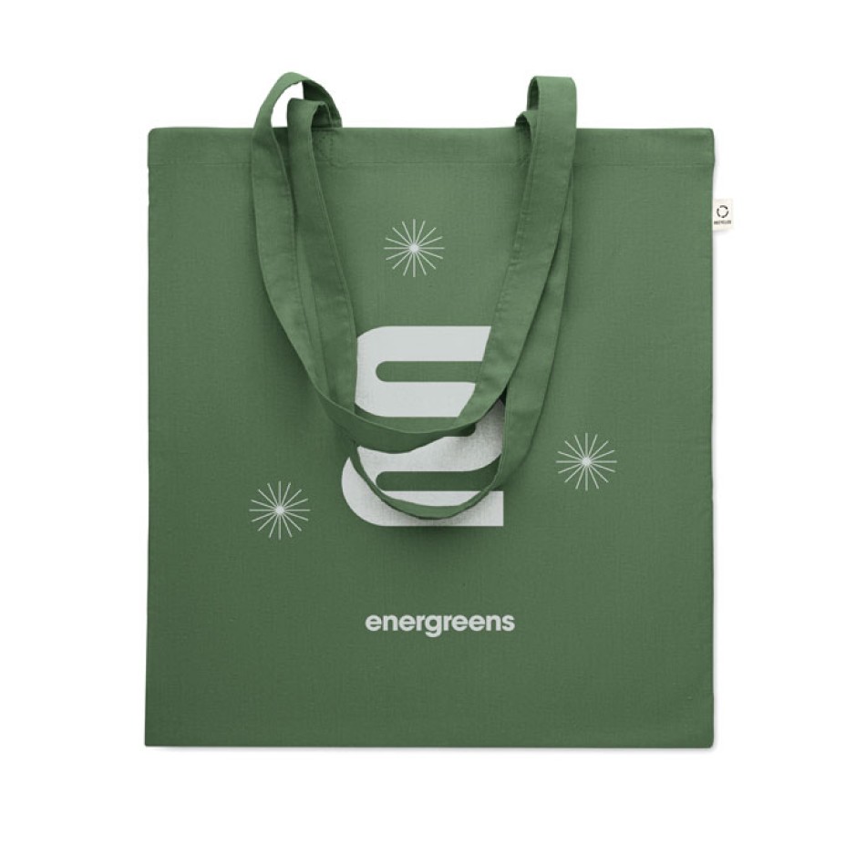 Shopper in cotone riciclato 38X42 cm - VIVEKA COLOUR - Gadget.it - 