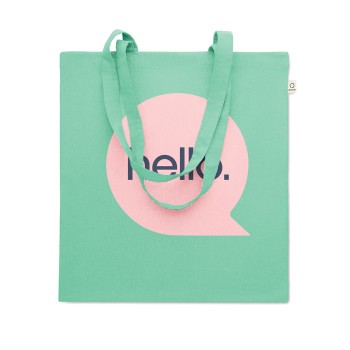 Shopper in cotone riciclato 38X42 cm - VIVEKA COLOUR - Gadget.it - 