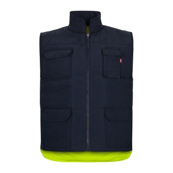 VL DIANA. Gilet imbottito (220g/m²), reversibile e con diverse tasche, in poliestere (100%), con chiusura a zip e tirante reversibile - Gadget.it - 