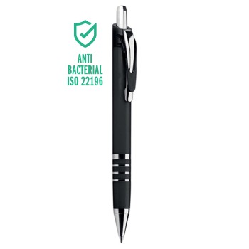 Penna in materiale plastificato refill nero - WANDA - Gadget.it - 