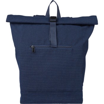 Zaino roll-top in policotone riciclato 330 g/m2 Thaddeus - Gadget.it - 