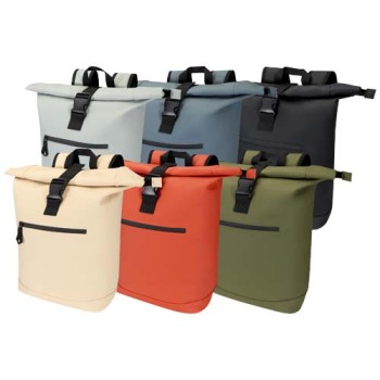 Zaino roll-top per portatile da 15" in RPET da 18 litri - RESI PLUS - Gadget.it - 