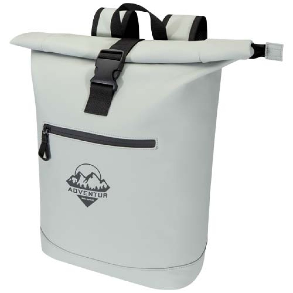 Zaino roll-top per portatile da 15" in RPET da 18 litri - RESI PLUS - Gadget.it - 