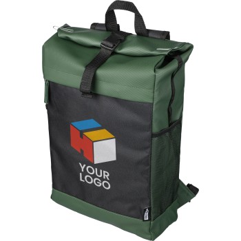 Zaino rolltop in poliestere 600 D rPET Yani - Gadget.it - 