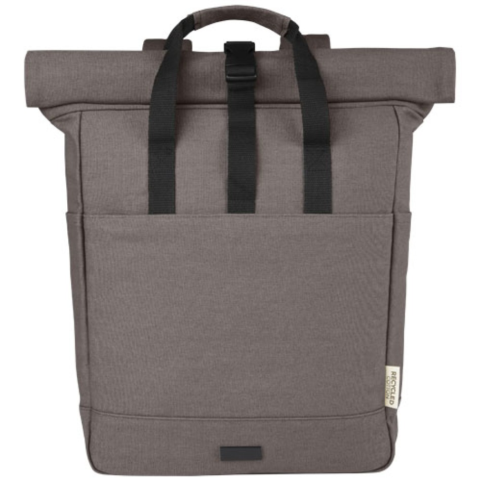Zaino rolltop per portatile da 15" in canvas riciclato - JOEY 15L - Gadget.it - 