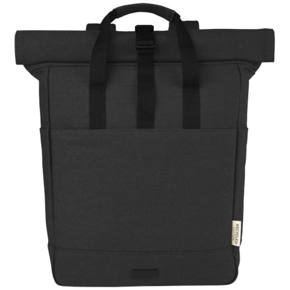 Zaino rolltop per portatile da 15" in canvas riciclato - JOEY 15L - Gadget.it - 