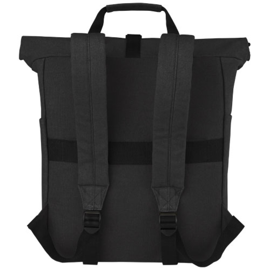 Zaino rolltop per portatile da 15" in canvas riciclato - JOEY 15L - Gadget.it - 